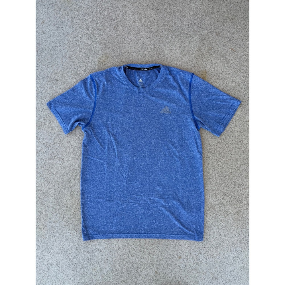 Adidas Climalite Mens Small T-Shirt - Blue Short Sleeve Performance Tee
